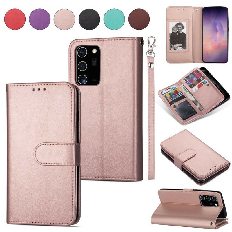 Flip Cover Samsung Galaxy Note 20 Ultra Imiteret Læder 9 Kortholdere