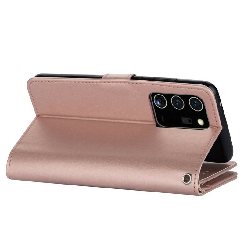 Flip Cover Samsung Galaxy Note 20 Ultra Imiteret Læder 9 Kortholdere