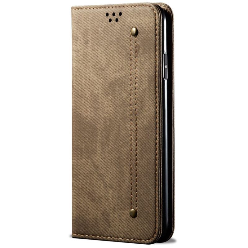 Cover Honor 70 Flip Cover Jeansstof Med Stingmønster