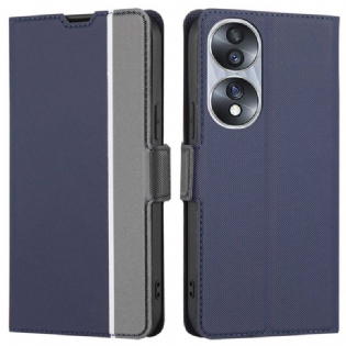 Flip Cover Honor 70 Tofarvet Dobbeltlås