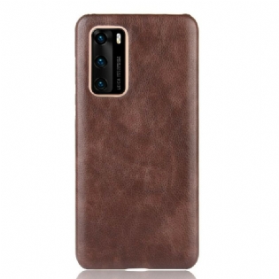 Cover Huawei P40 Litchi Performance Lædereffekt