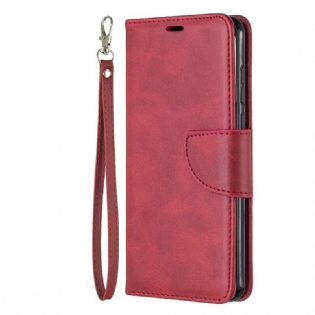 Flip Cover Huawei P40 Læder Cover Glat Flap Skrå