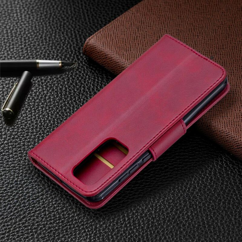 Flip Cover Huawei P40 Læder Cover Glat Flap Skrå