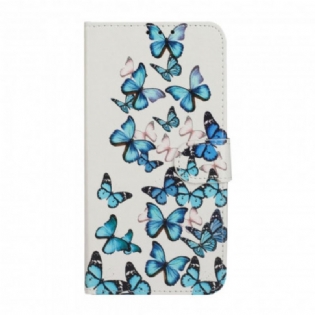 Læder Cover Huawei P40 Ekstrem Blomstret