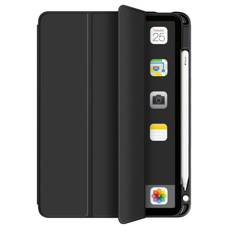 Cover iPad Air (2022) (2020) Litchi Stylus Holder I Imiteret Læder