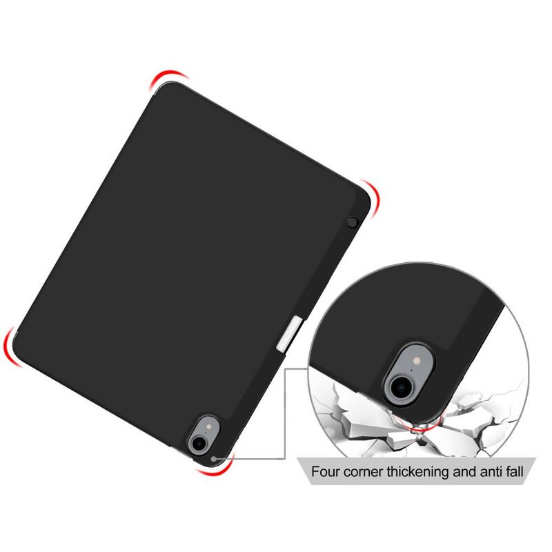 Cover iPad Air (2022) (2020) Litchi Stylus Holder I Imiteret Læder