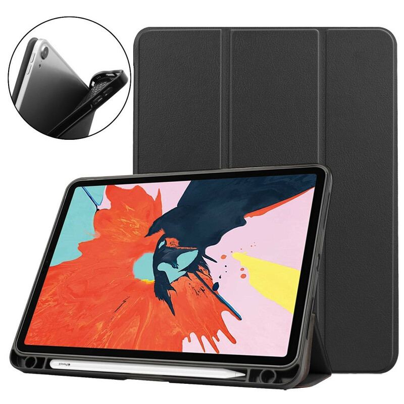 Cover iPad Air (2022) (2020) Style Stylus Holder I Litchi Læder