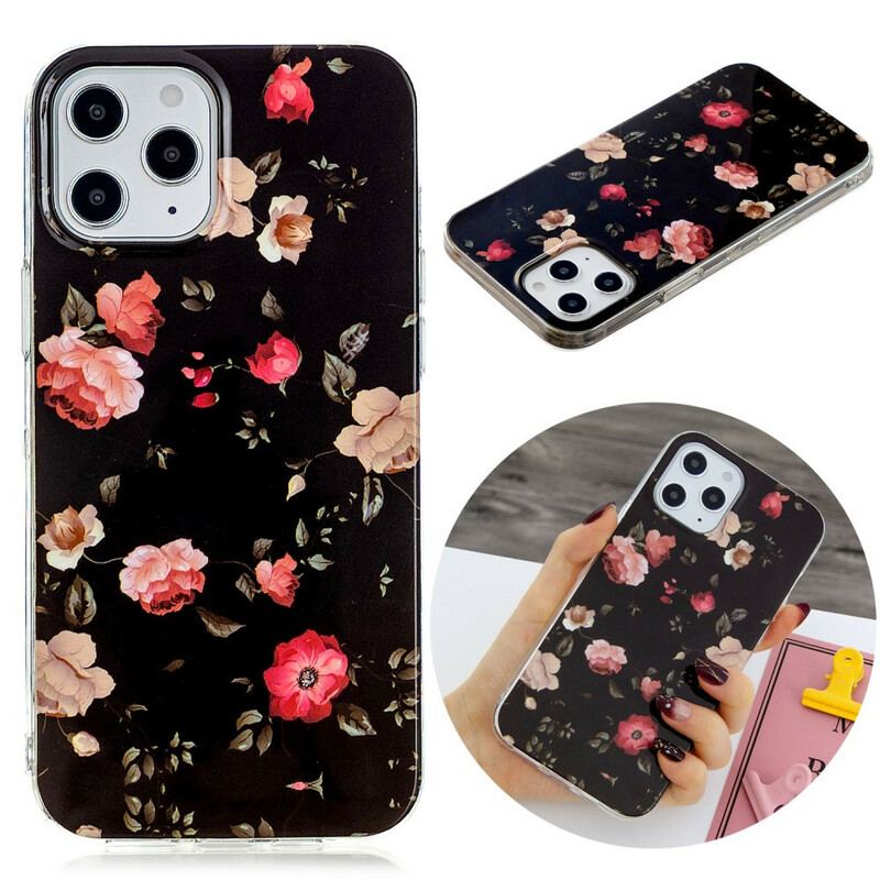 Cover iPhone 12 Pro Max Fluorescerende Blomsterserie