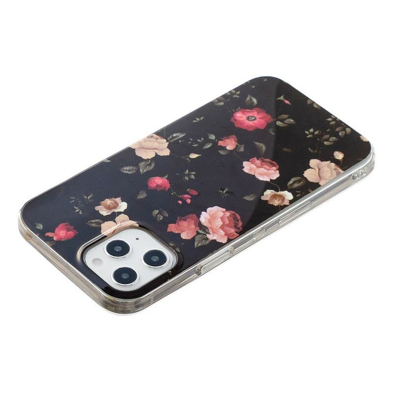 Cover iPhone 12 Pro Max Fluorescerende Blomsterserie