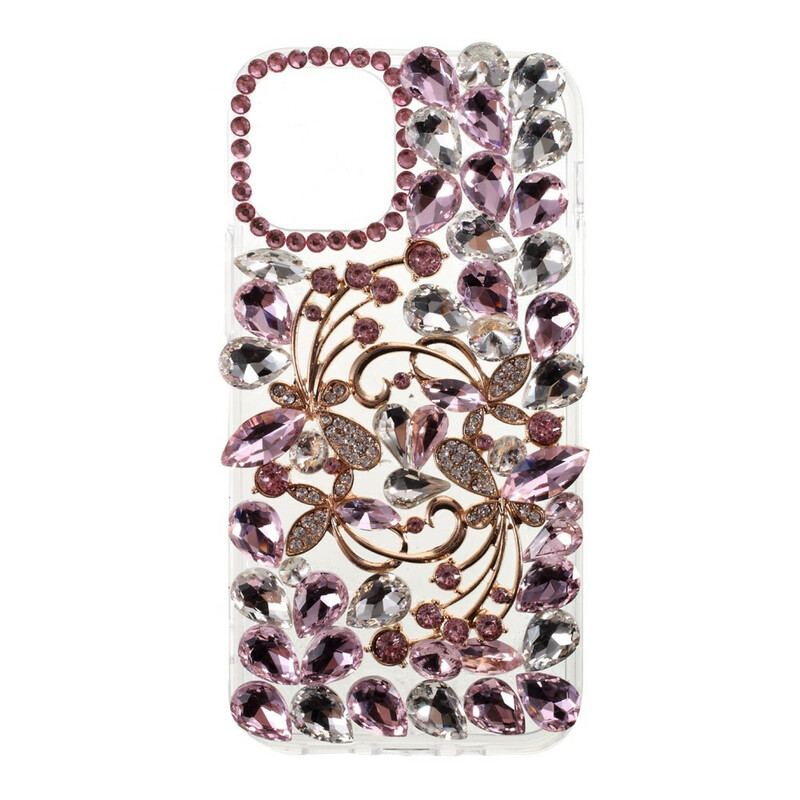 Cover iPhone 12 Pro Max Silikone Og Rhinsten