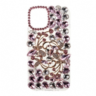 Cover iPhone 12 Pro Max Silikone Og Rhinsten