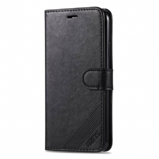 Flip Cover iPhone 12 Pro Max Azns Imiteret Læder