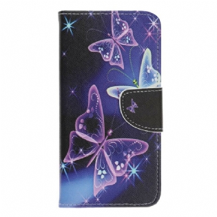 Flip Cover iPhone 12 Pro Max Farverig Sommerfugl