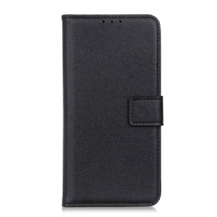 Flip Cover iPhone 12 Pro Max Imiteret Læder Litchi Retro Syning