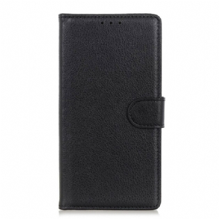 Flip Cover iPhone 12 Pro Max Litchi Imiteret Læder