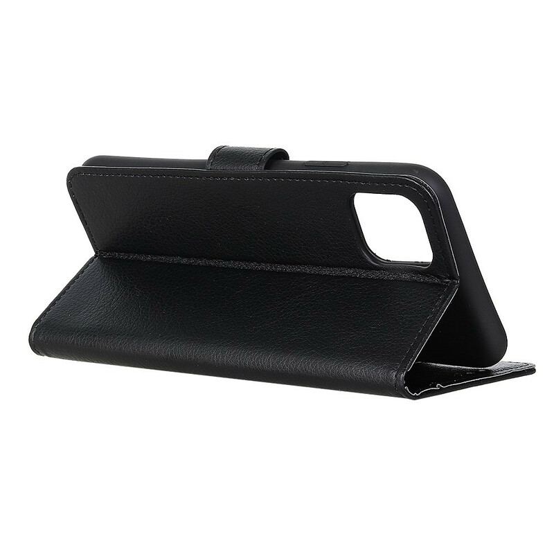 Flip Cover iPhone 12 Pro Max Litchi Imiteret Læder