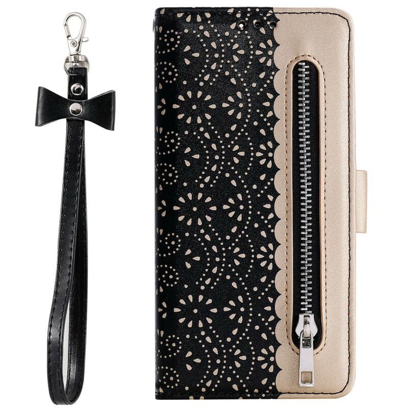 Flip Cover iPhone 12 Pro Max Med Snor Blonderrem Møntpung