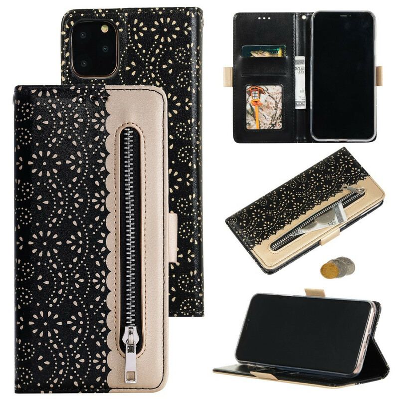 Flip Cover iPhone 12 Pro Max Med Snor Blonderrem Møntpung