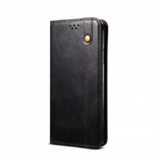 Cover Oppo A54 5G / A74 5G Flip Cover Voksbehandlet Kunstlæder