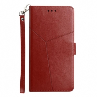 Flip Cover Oppo A54 5G / A74 5G Med Snor Y Strappy Design