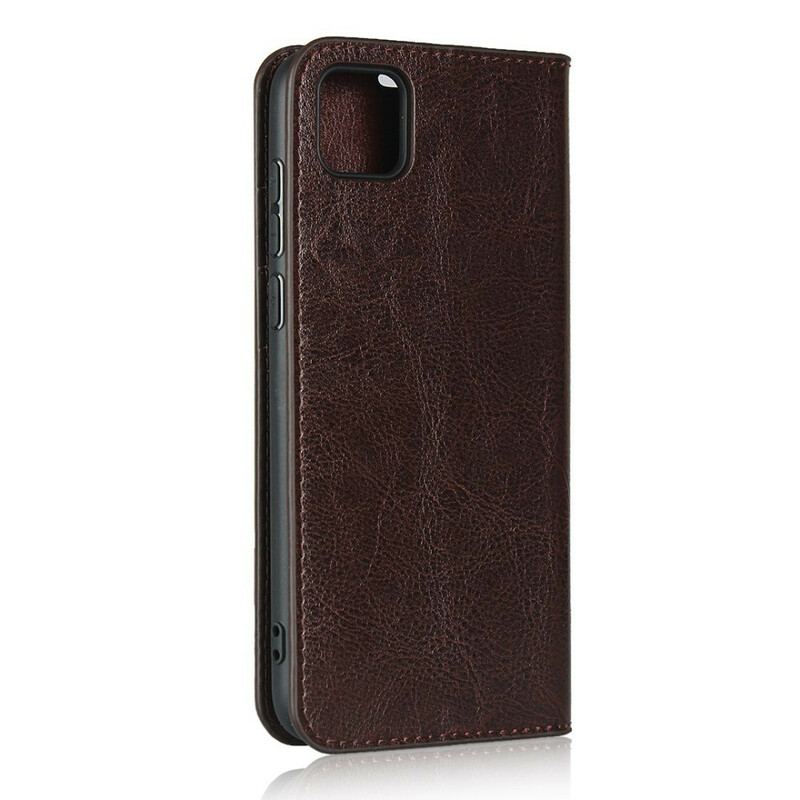 Cover Huawei Y5p Flip Cover Ægte Læder