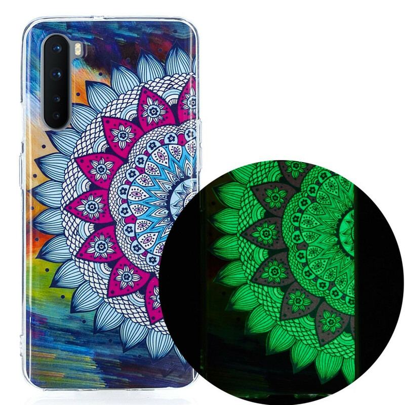 Cover OnePlus Nord Fluorescerende Farverig Mandala