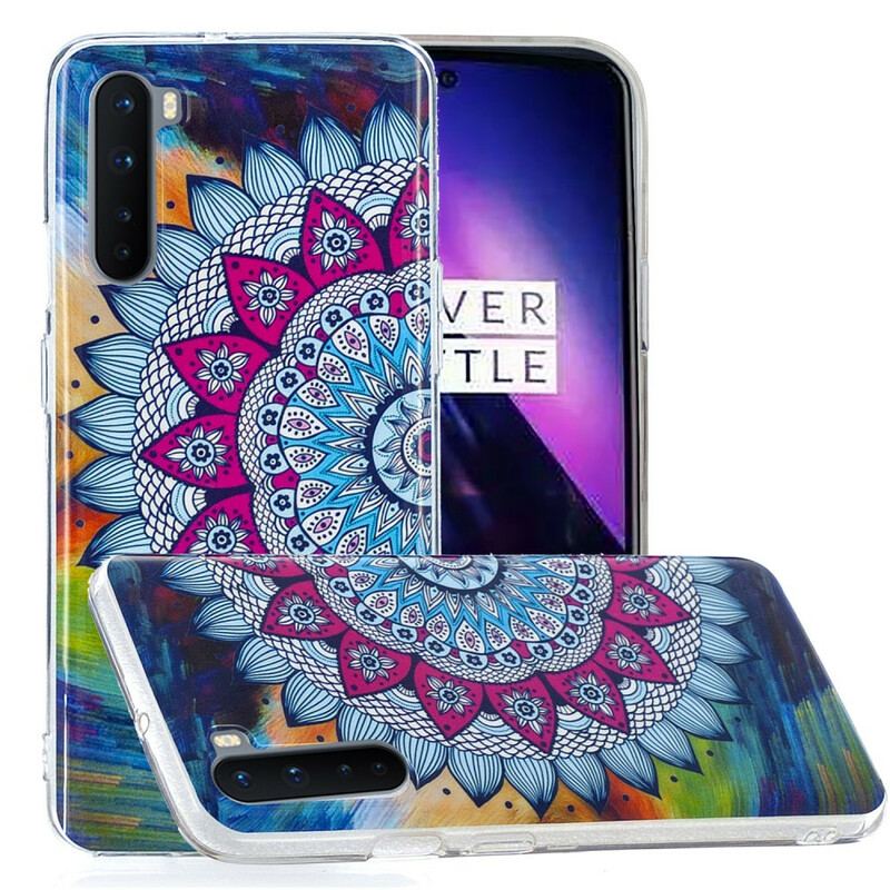 Cover OnePlus Nord Fluorescerende Farverig Mandala