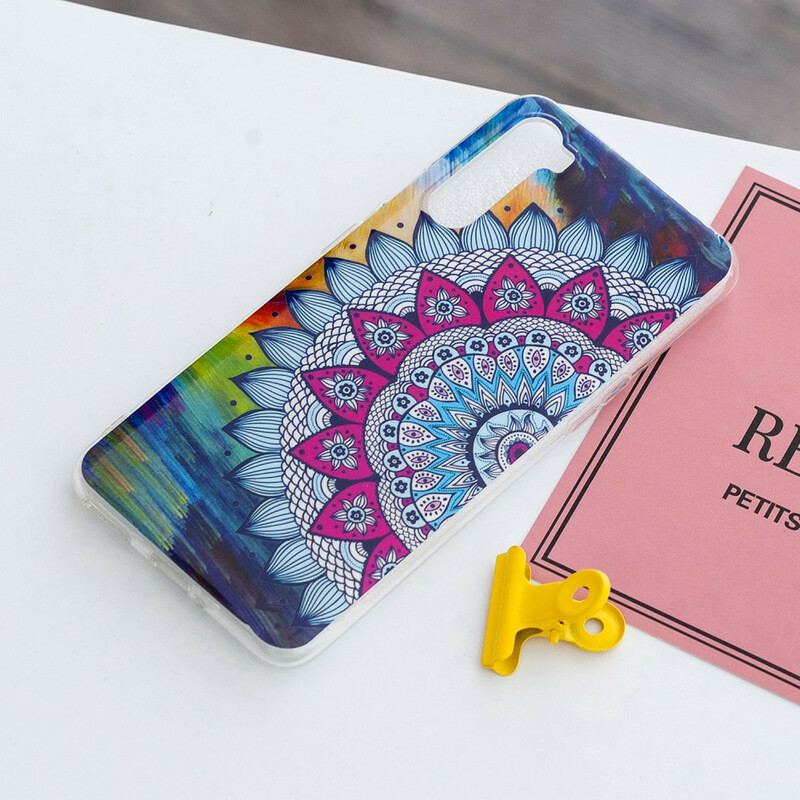 Cover OnePlus Nord Fluorescerende Farverig Mandala