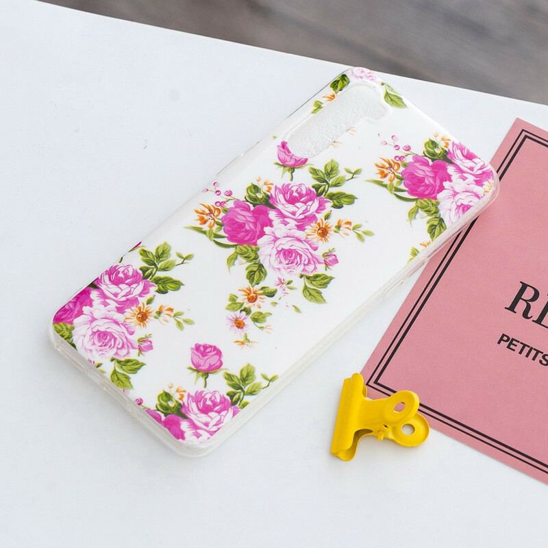Cover OnePlus Nord Fluorescerende Liberty-blomster