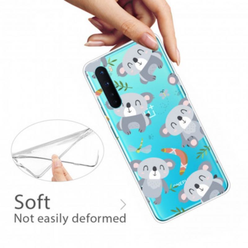 Cover OnePlus Nord Søde Grå Koalaer