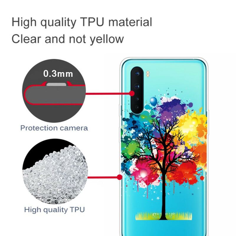 Cover OnePlus Nord Sømløst Akvareltræ
