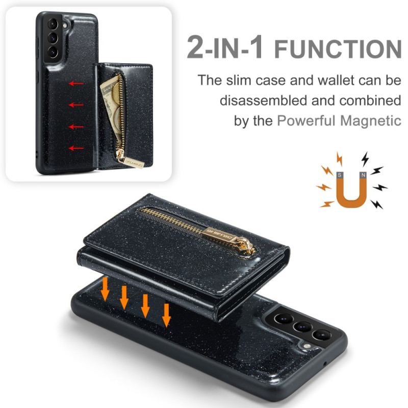 Cover Samsung Galaxy S24 Plus 5g Glitrende Aftagelig Tegnebog Dg.ming
