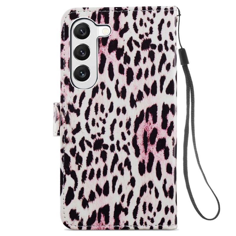 Flip Cover Til Samsung Galaxy S24 Plus 5g Leopardeffektrem