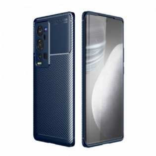 Cover Vivo X60 Pro Plus Fleksibel Kulfibertekstur