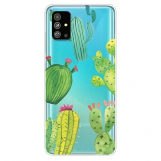 Cover Samsung Galaxy S20 Akvarel Kaktusser