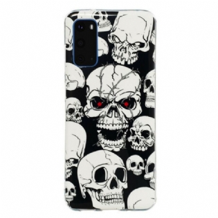 Cover Samsung Galaxy S20 Forsigtig Fluorescerende Kranier