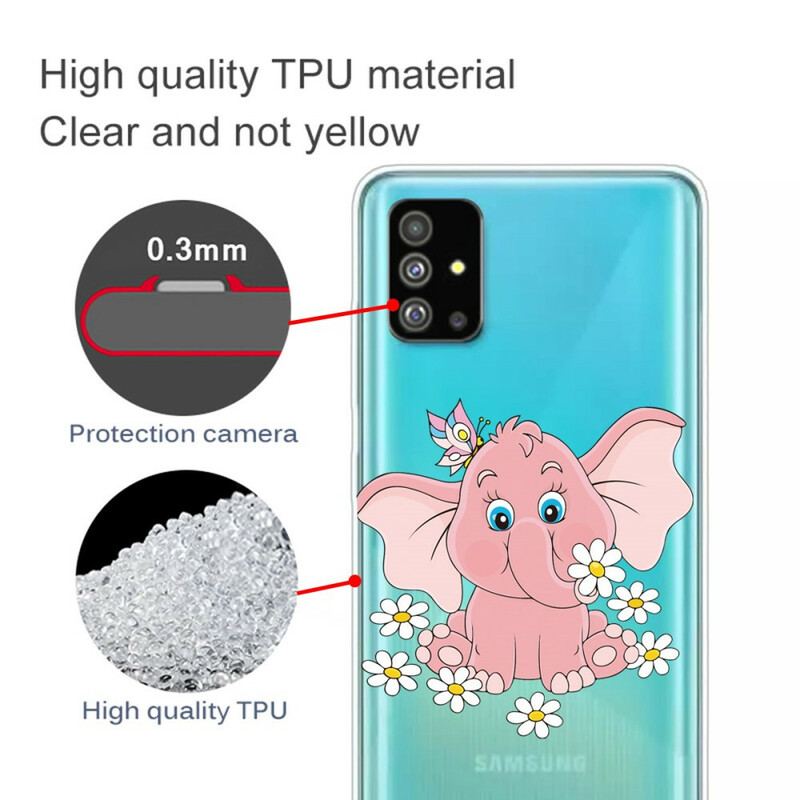 Cover Samsung Galaxy S20 Sømløs Lyserød Elefant