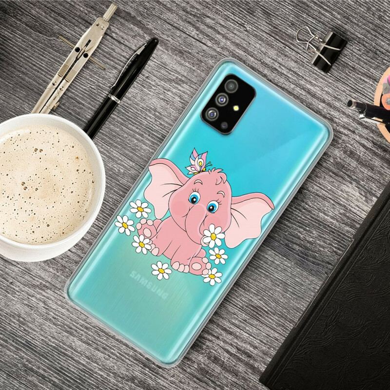 Cover Samsung Galaxy S20 Sømløs Lyserød Elefant