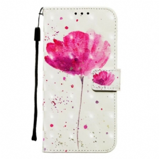 Flip Cover Samsung Galaxy S20 Akvarel Valmue