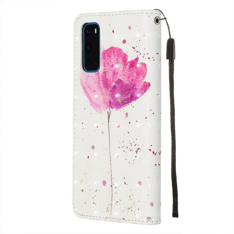 Flip Cover Samsung Galaxy S20 Akvarel Valmue