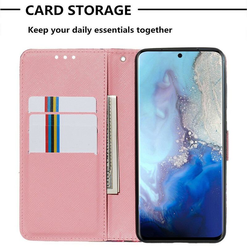 Flip Cover Samsung Galaxy S20 Akvarel Valmue