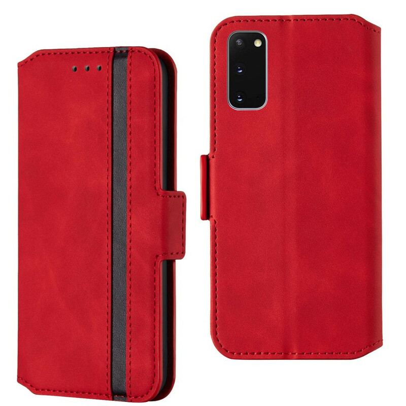 Flip Cover Samsung Galaxy S20 To-tonet Lodret Linje