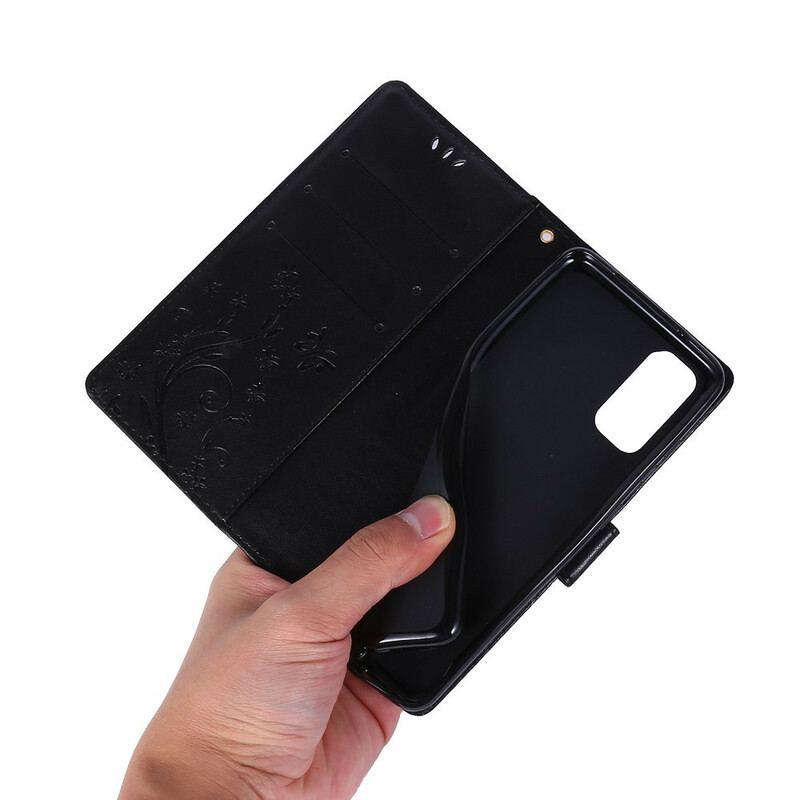 Læder Cover Samsung Galaxy S20 Fortryllede Sommerfugle