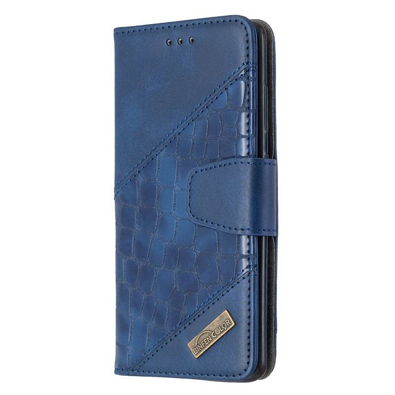 Læder Cover Samsung Galaxy S20 Klassisk Krokodilleskindseffekt