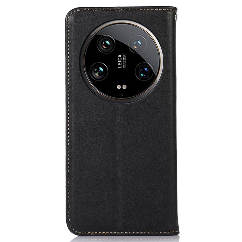 Flip Cover Xiaomi 14 Ultra Ægte Læder Rfid-blokering Khazneh