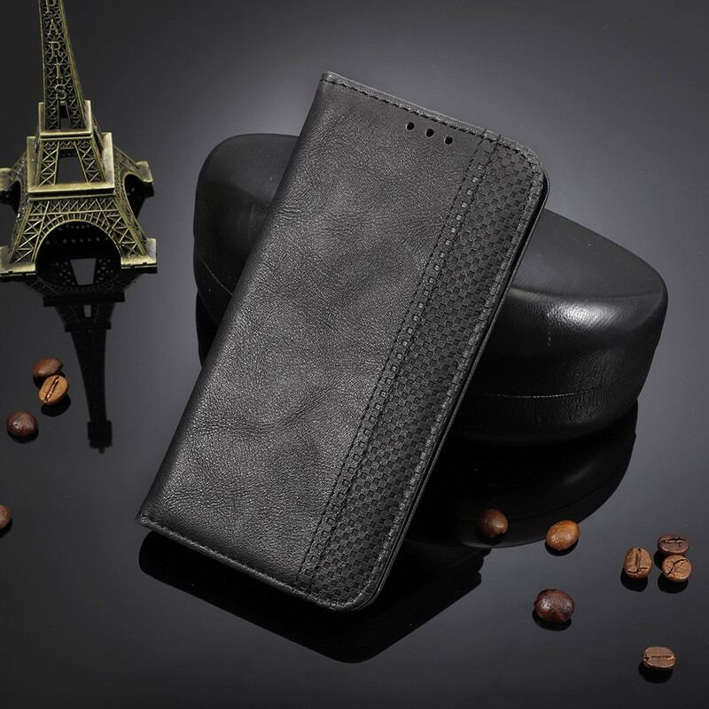 Cover Samsung Galaxy A02s Flip Cover Stiliseret Vintage Lædereffekt