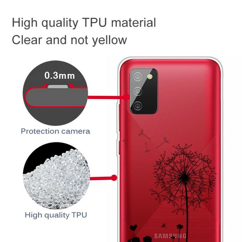 Cover Samsung Galaxy A02s Mælkebøtte Kærlighed