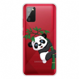 Cover Samsung Galaxy A02s Sømløs Panda På Bambus