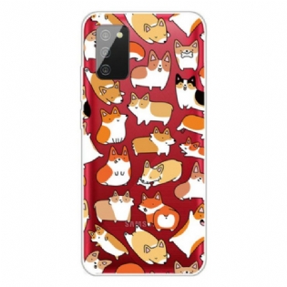 Cover Samsung Galaxy A02s Sømløse Flere Hunde