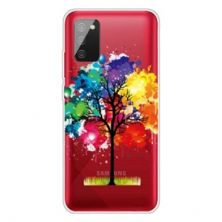 Cover Samsung Galaxy A02s Sømløst Akvareltræ